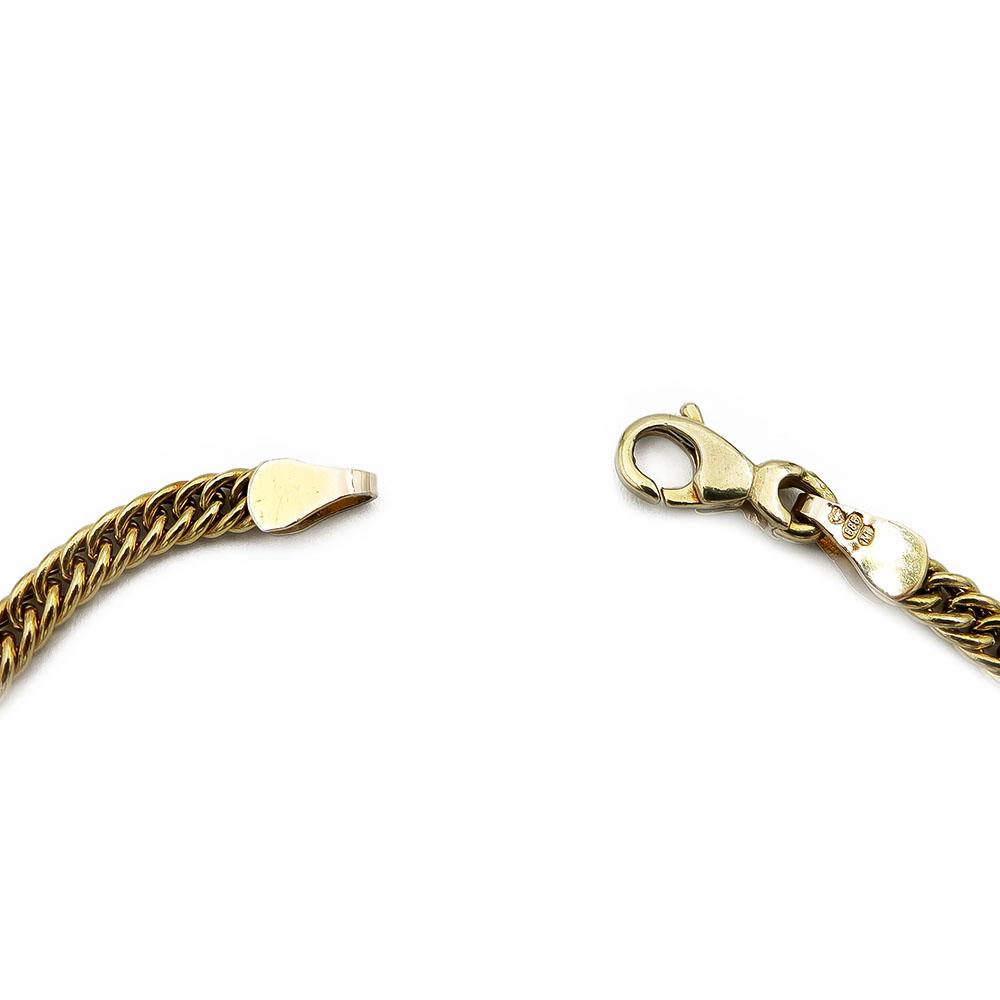Kultainen panssariranneketju 2.8mm 18,5cm #2