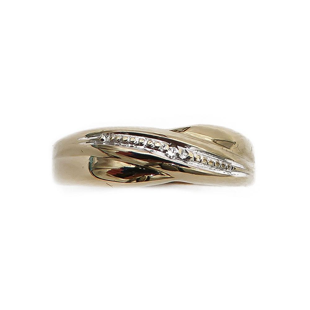 Kultainen timanttisormus 0,003ct 18mm TA #1