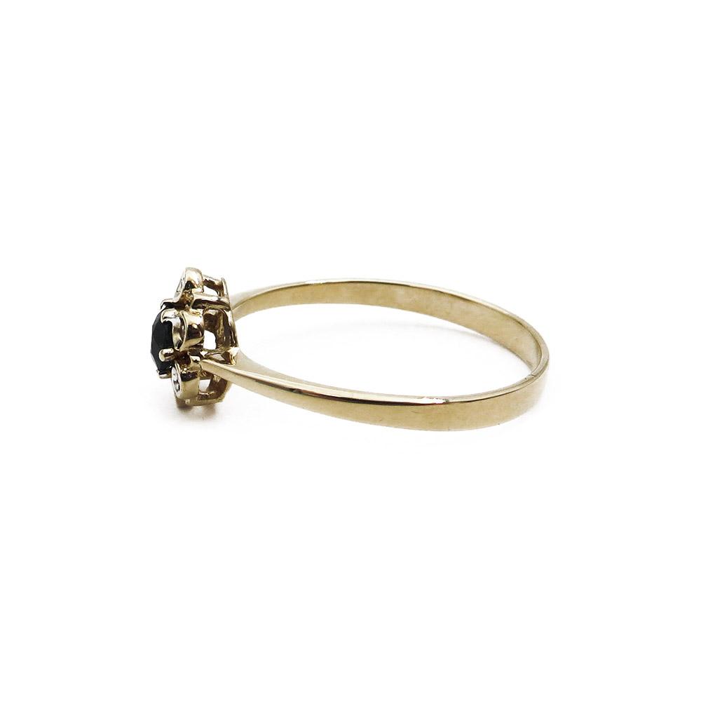 Kultainen Diana sormus saf+tim. 0,04ct 17mm HK #3