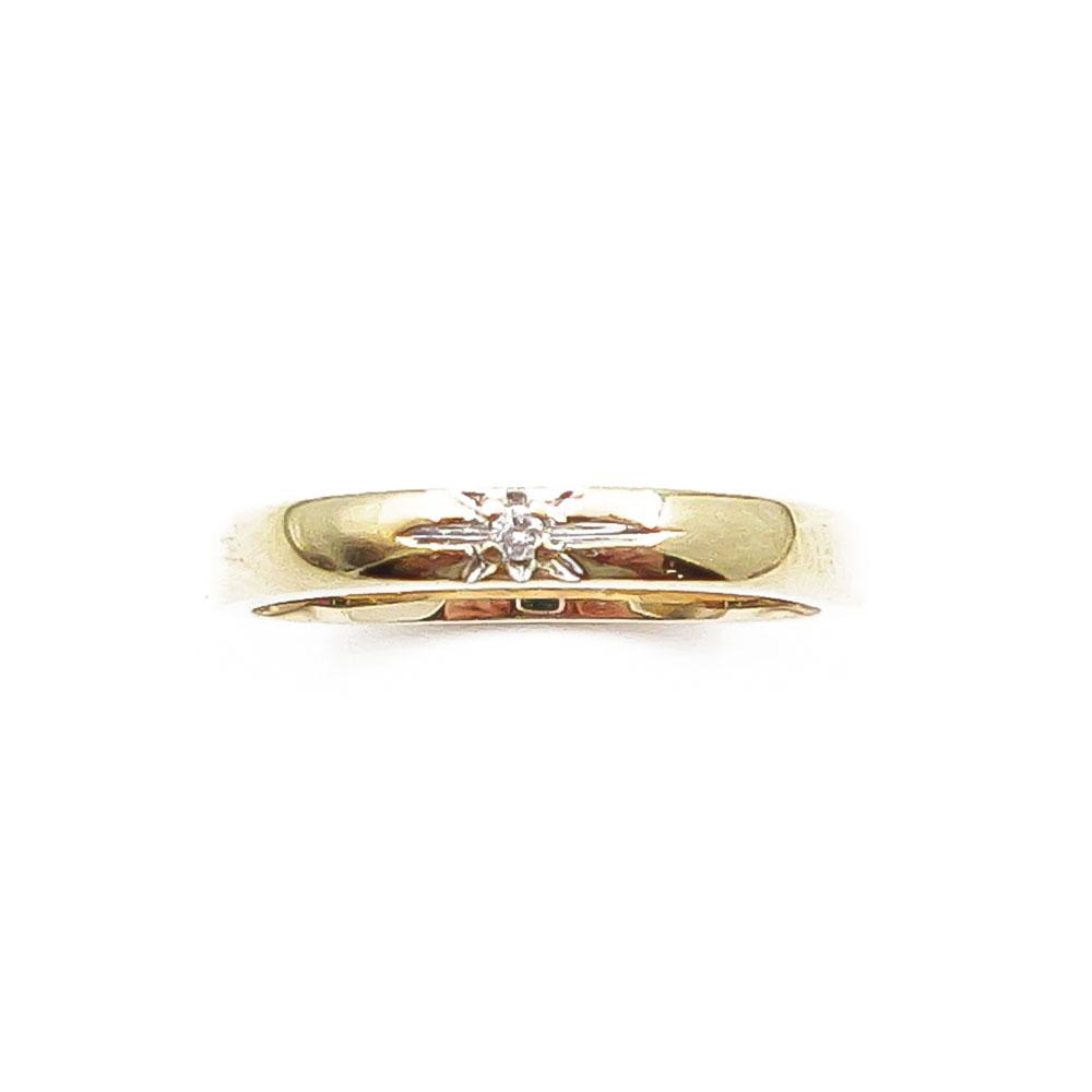 Kultainen timanttisormus 0,005ct koko 15 #2