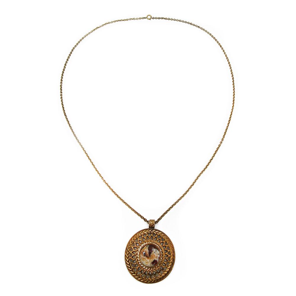 Kalevala koru Uskelan riipus 70cm pronssi #1