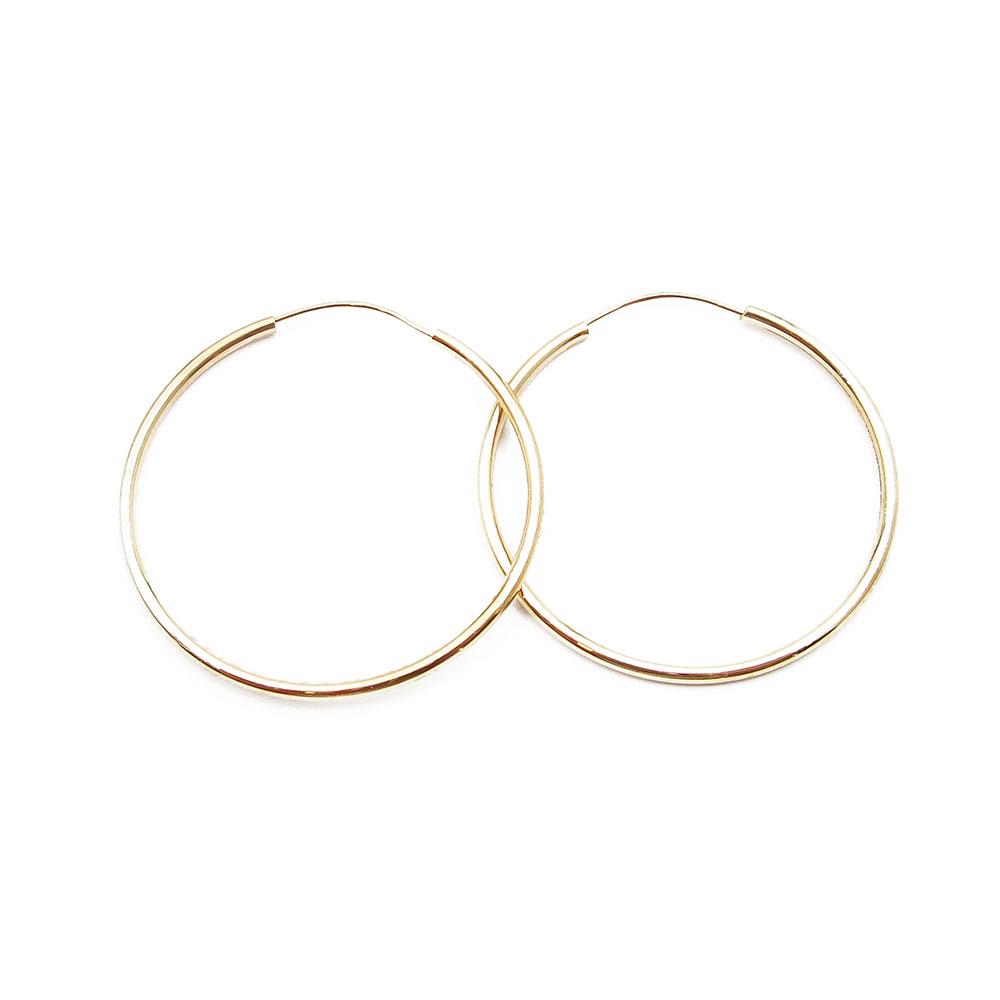 Kultaiset korvarenkaat 1,6 x 36mm #1
