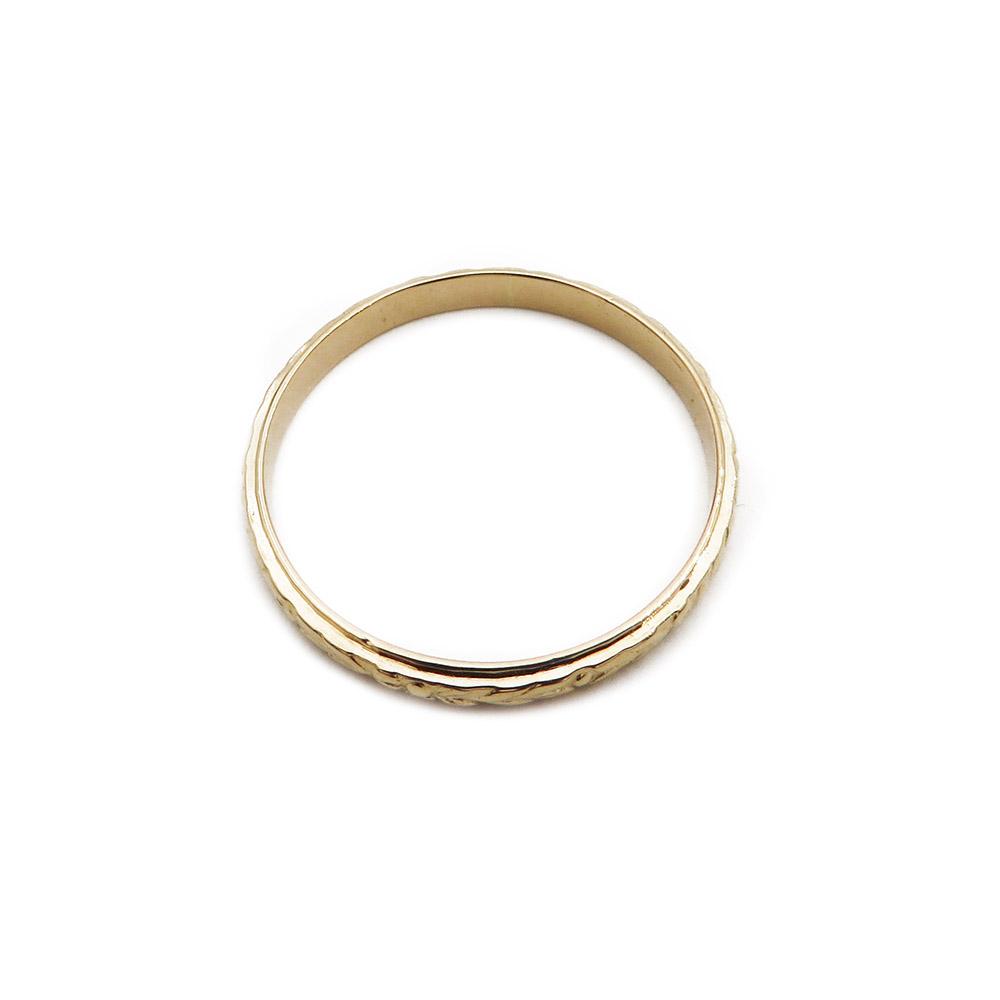 18K Kultainen kuvio sormus 18+ v.-80 #3