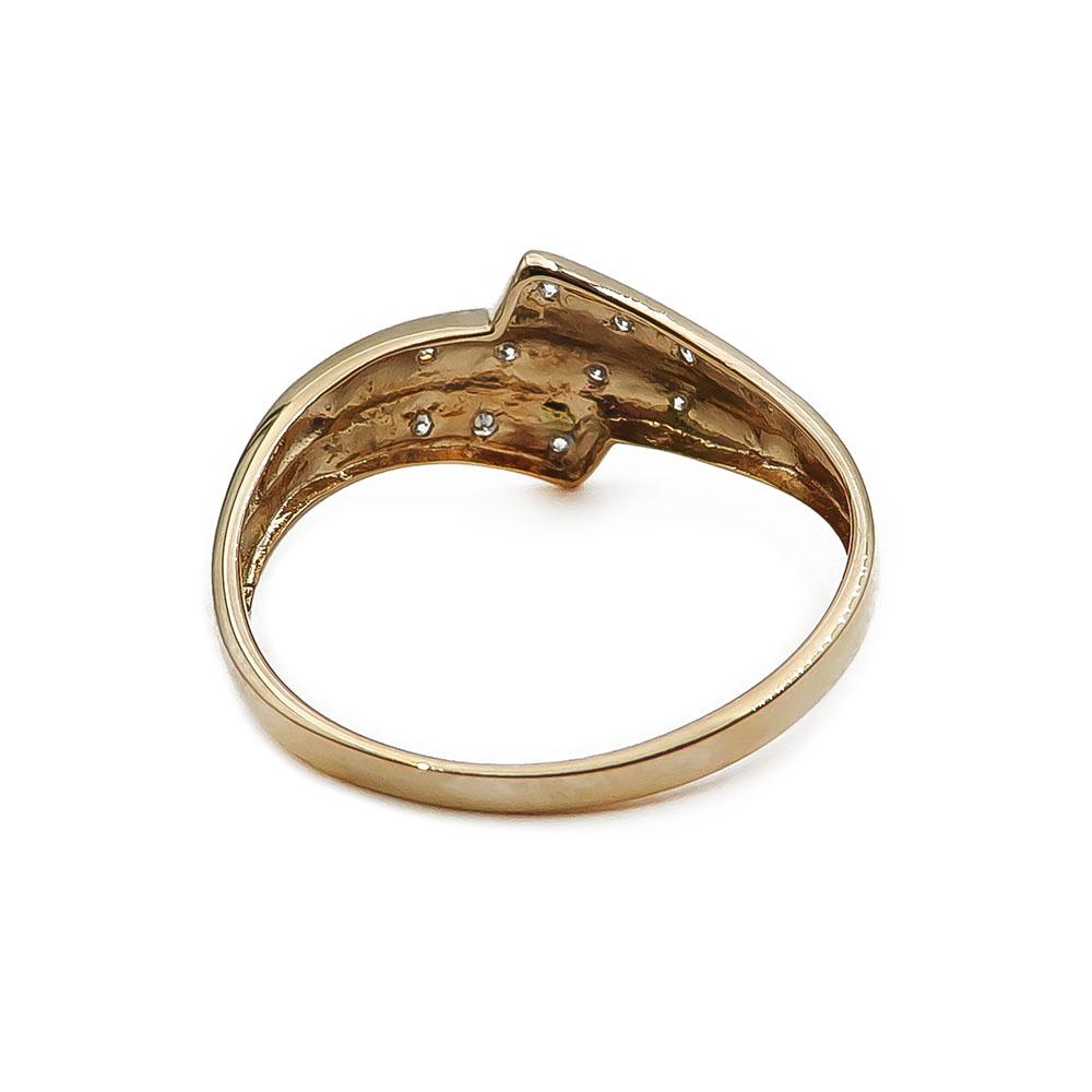 kultainen timanttisormus 17,50mm 0,05ct #2