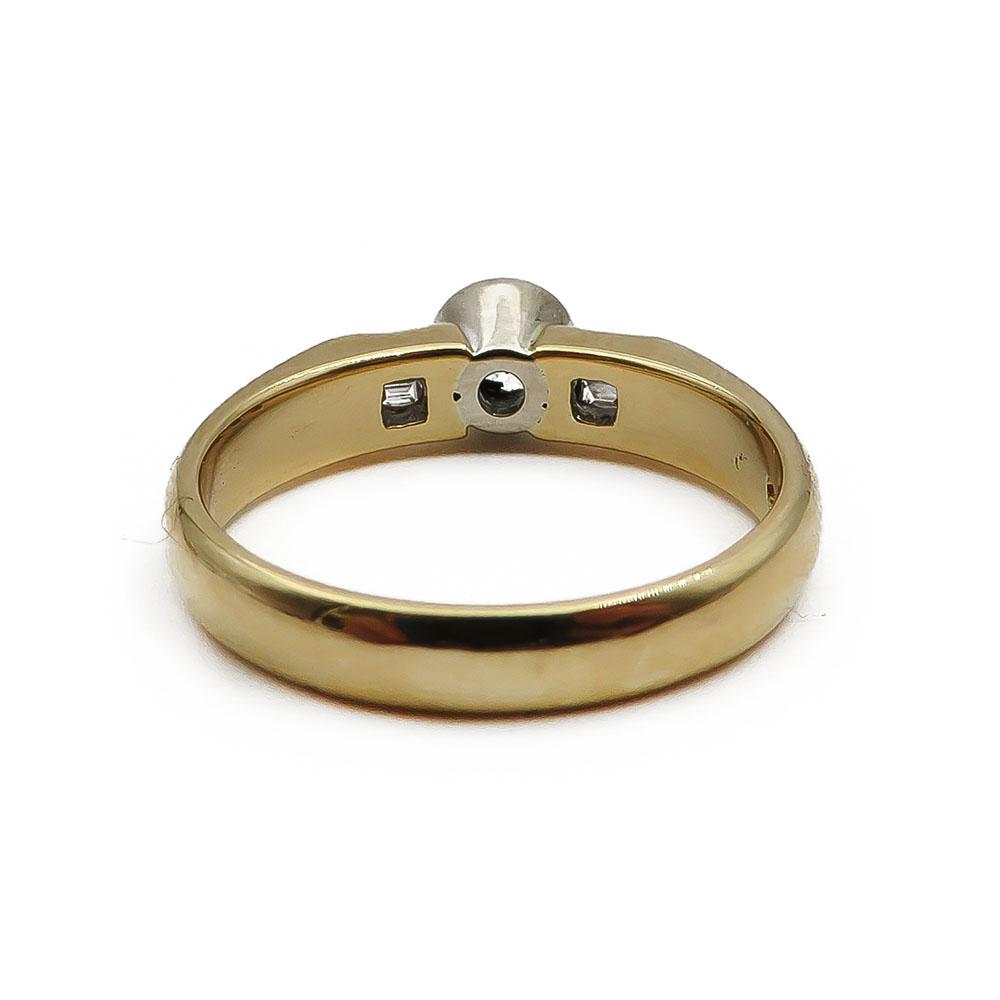 18K briljantti timanttisormus 17mm 0,45ct #2