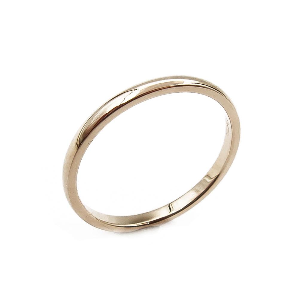 Sileä 2mm kultasormus 18,5mm #0