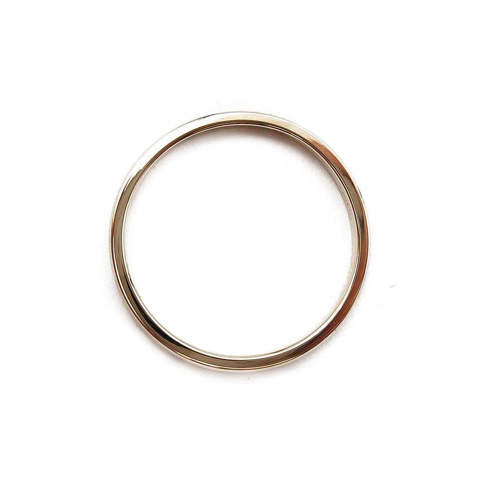Sileä 2mm kultasormus 18,5mm #2
