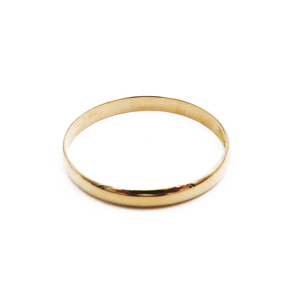18k kultainen sileä kihlasormus 22- mm  v.-42 #3