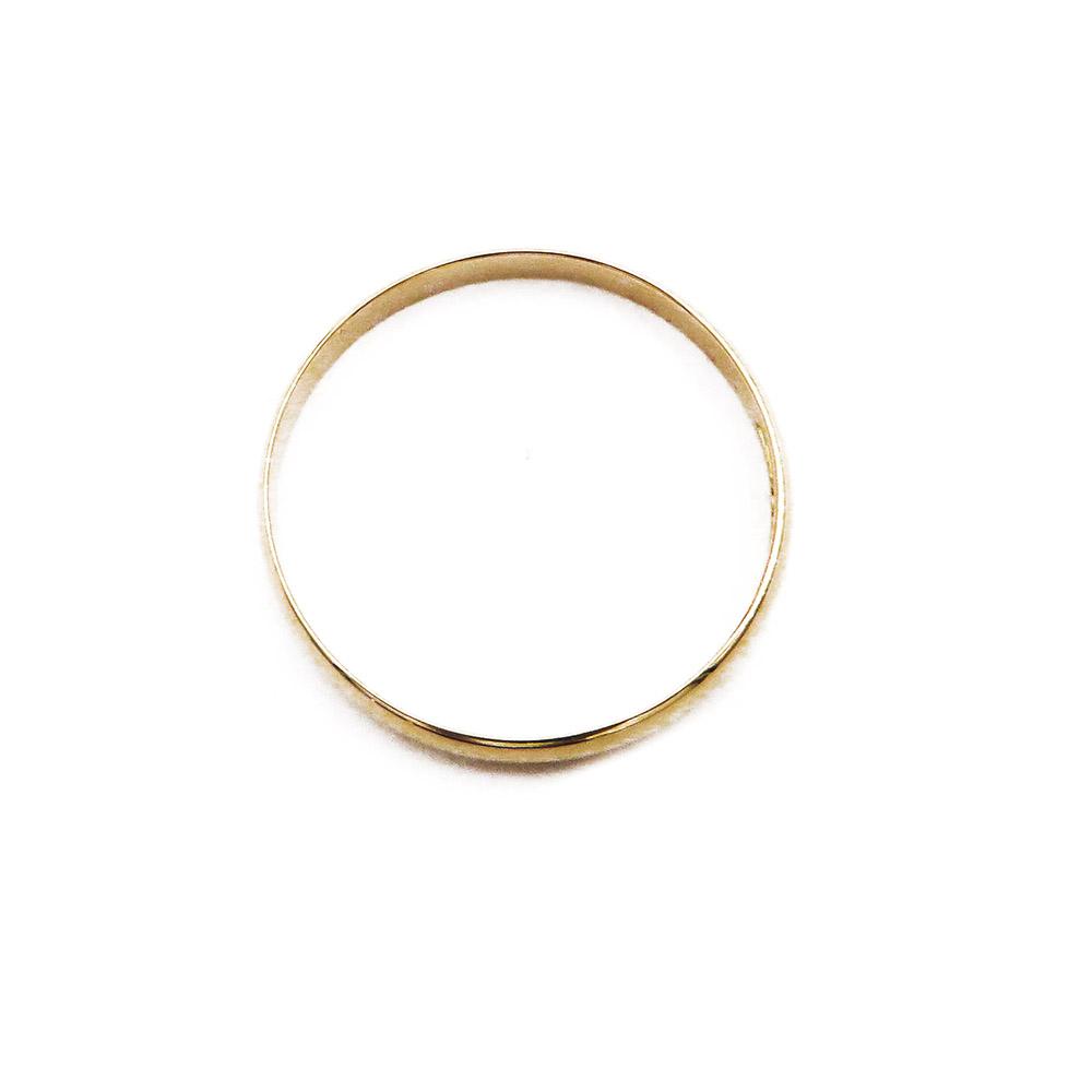 18k kultainen sileä kihlasormus 22- mm  v.-42 #4
