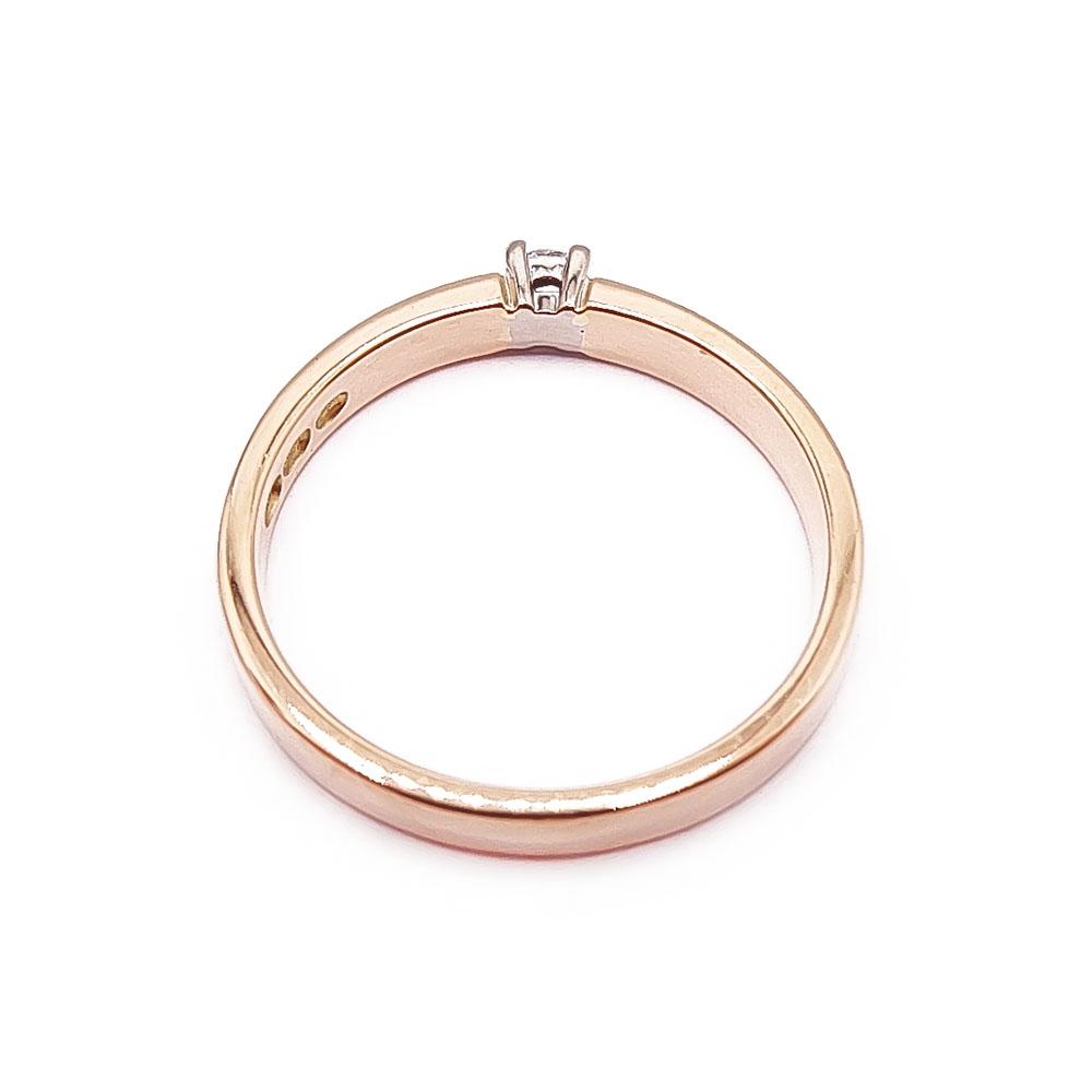 Kultainen timanttisormus 16mm 0,05ct #2