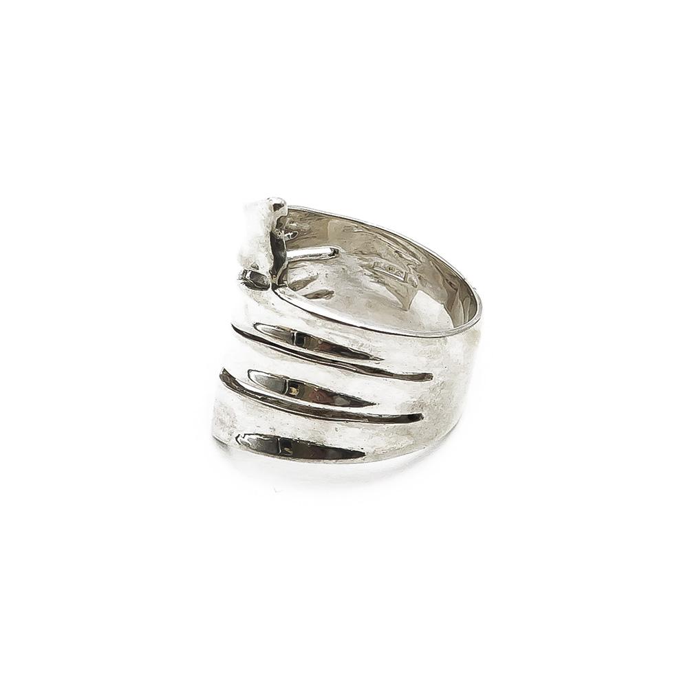 Hopeinen sormus 18,5mm #3