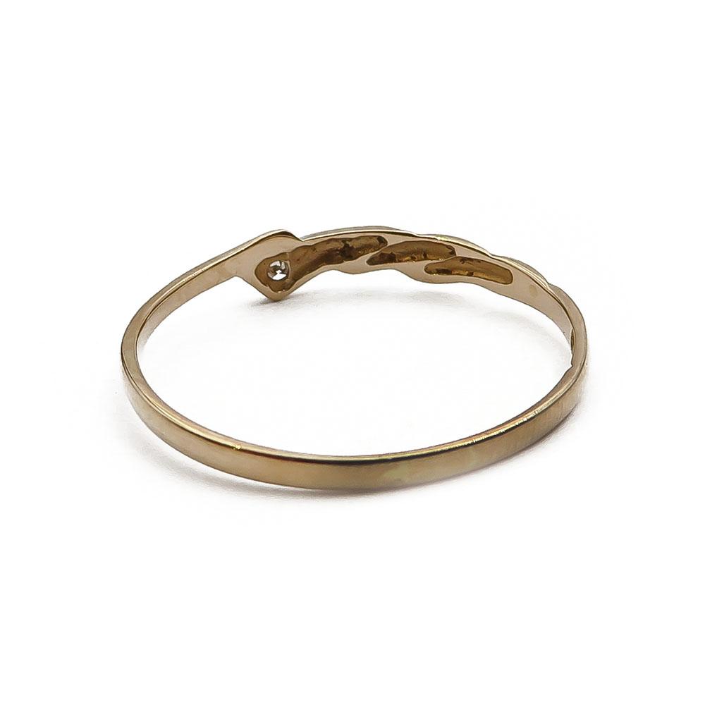 Kultainen timanttisormus 18mm 0,005ct #2