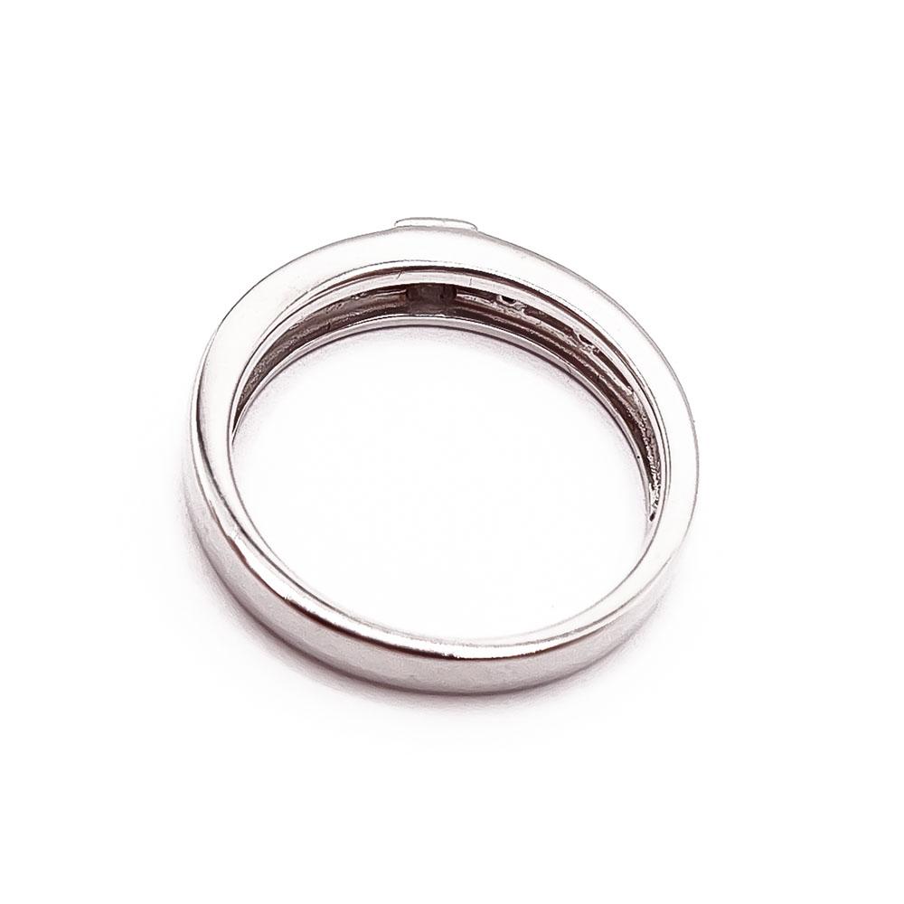 Valkokultainen timanttisormus 16mm v.2011 yht. 0,19ct #2