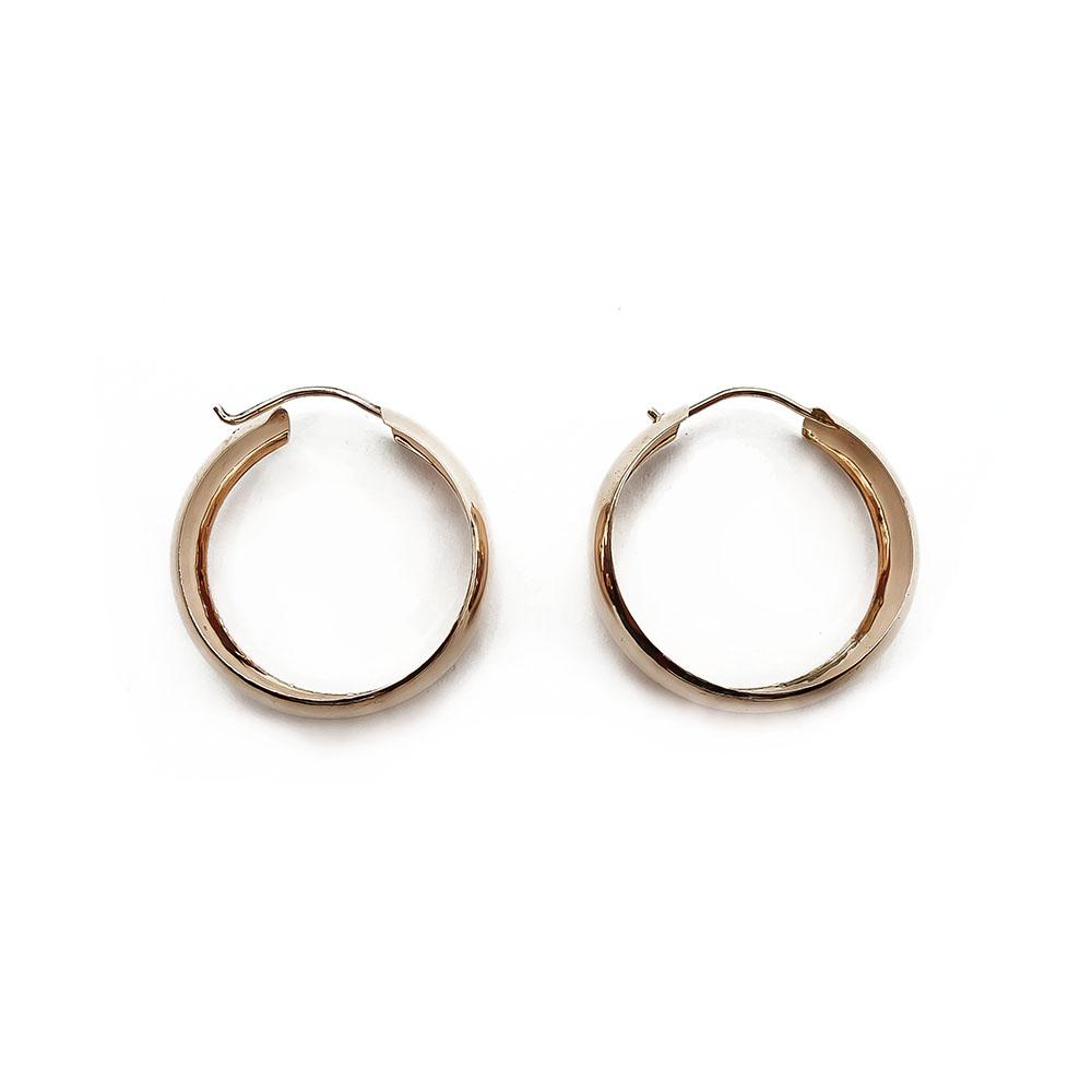 Kultaiset 6mm korvarenkaat halk 2cm #1