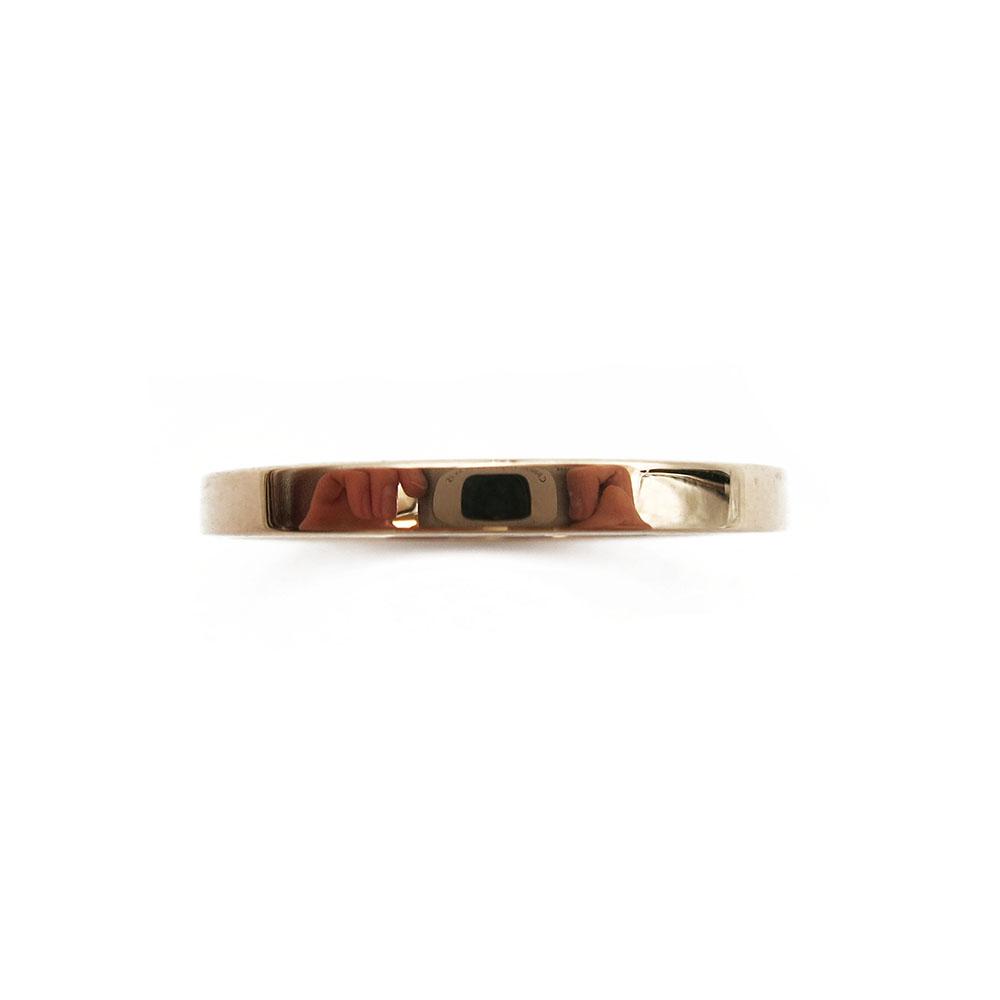 18k Kalevala 2,6mm Flakkasormus 21,5mm #1