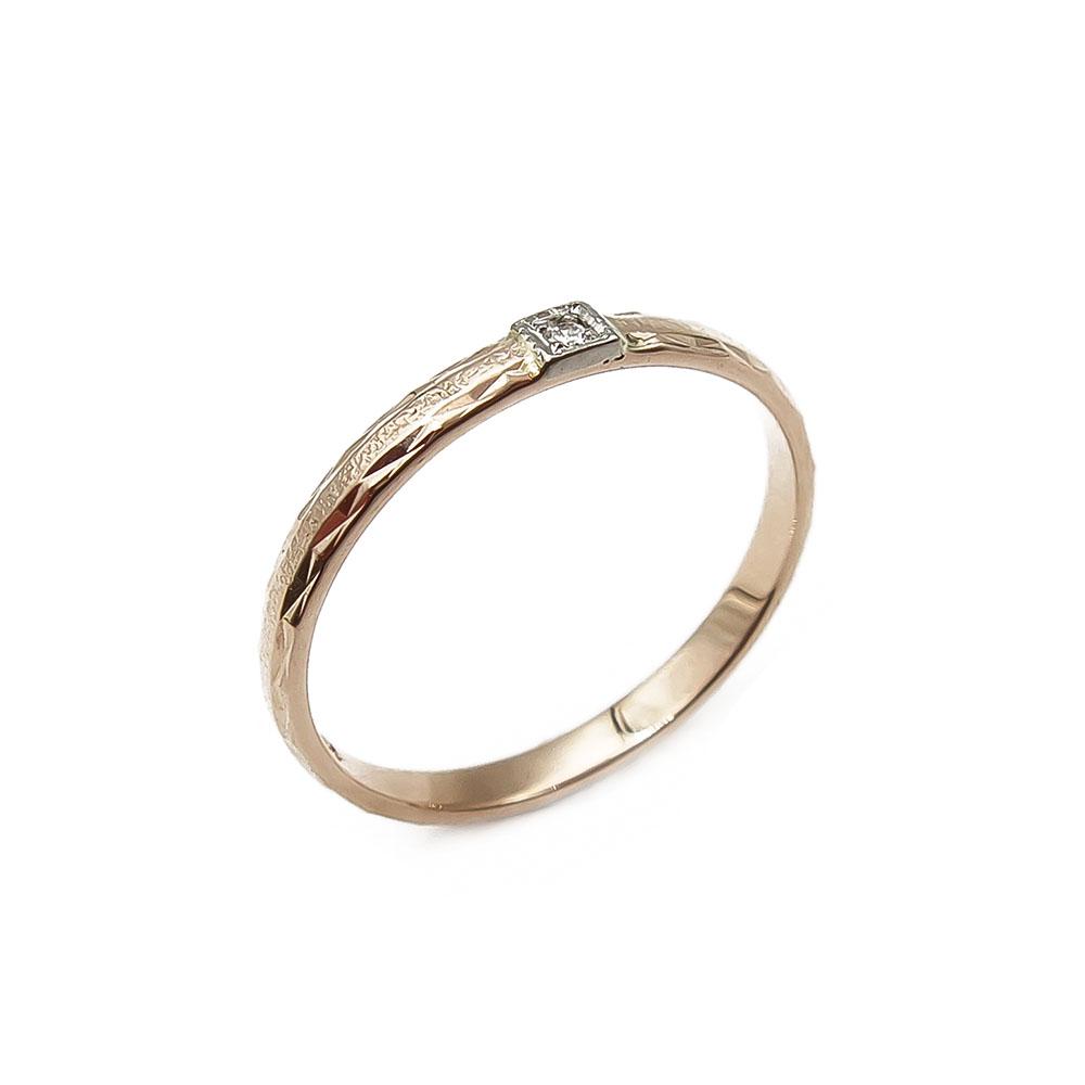 Kuvioitu timanttisormus 0,005ct 17mm #0