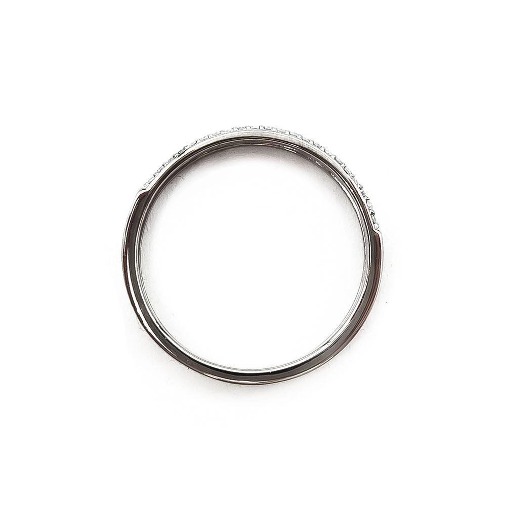 Valkokultainen timanttirivisormus 20x 0,003ct 16mm #2