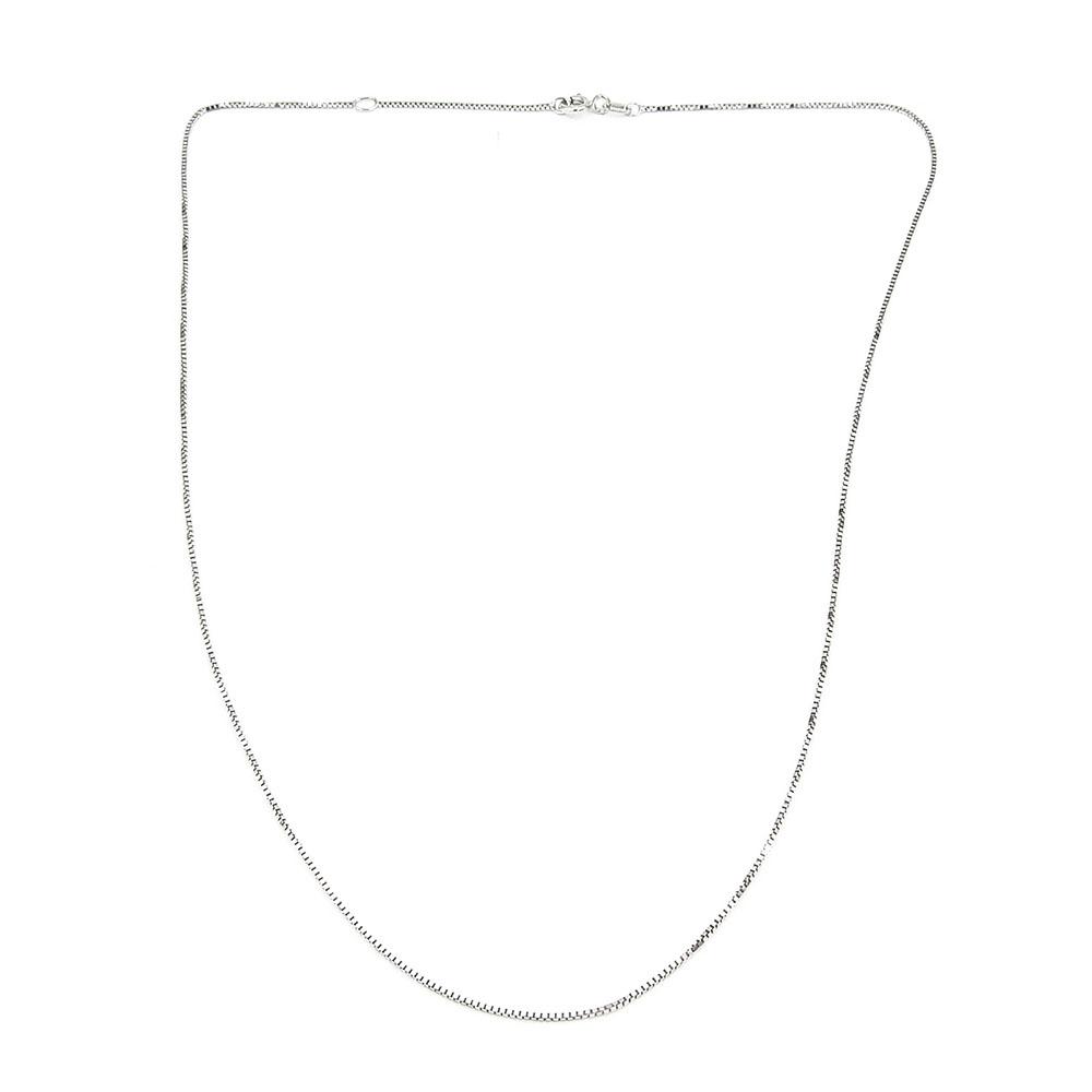 Valkokultainen venetsiaketju pituus42-45cm, lev. 1mm #0