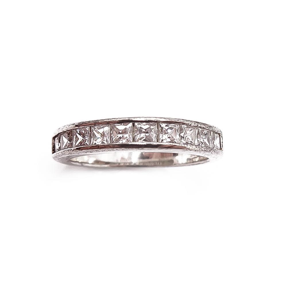 Hopeinen sormus cz 18.5mm #1