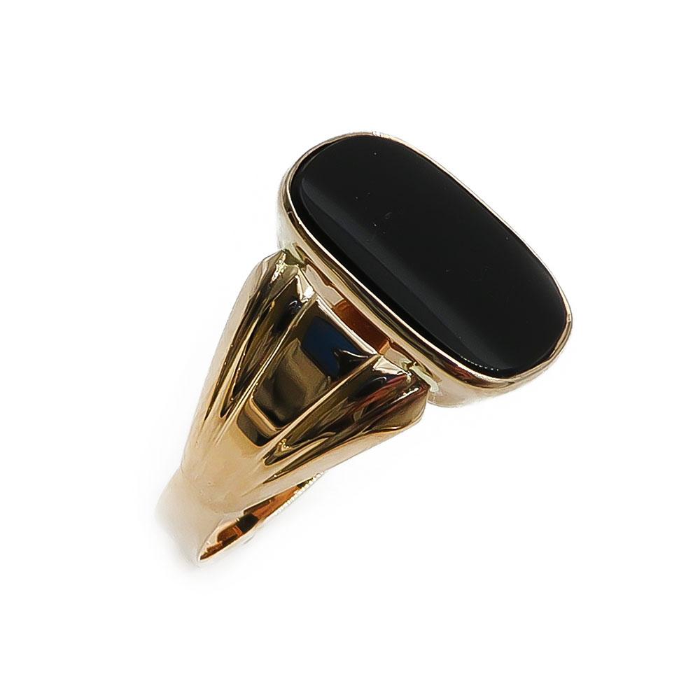 Kultainen onyx sormus 21mm v.-94 #0