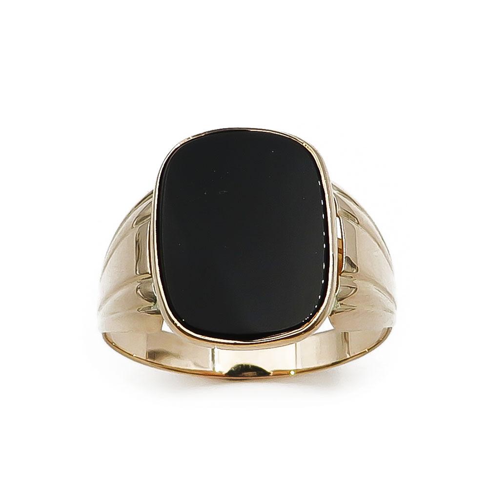 Kultainen onyx sormus 21mm v.-94 #1