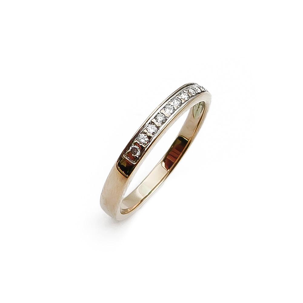 Kultainen timanttisormus 16,45mm 0,055ct v.2014 #0