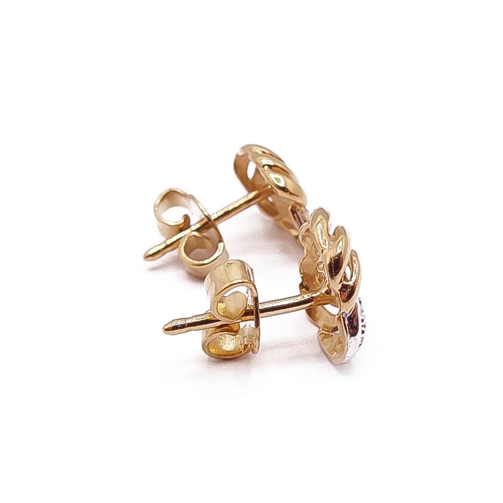 Kultaiset korvakorut 0,01ct #1