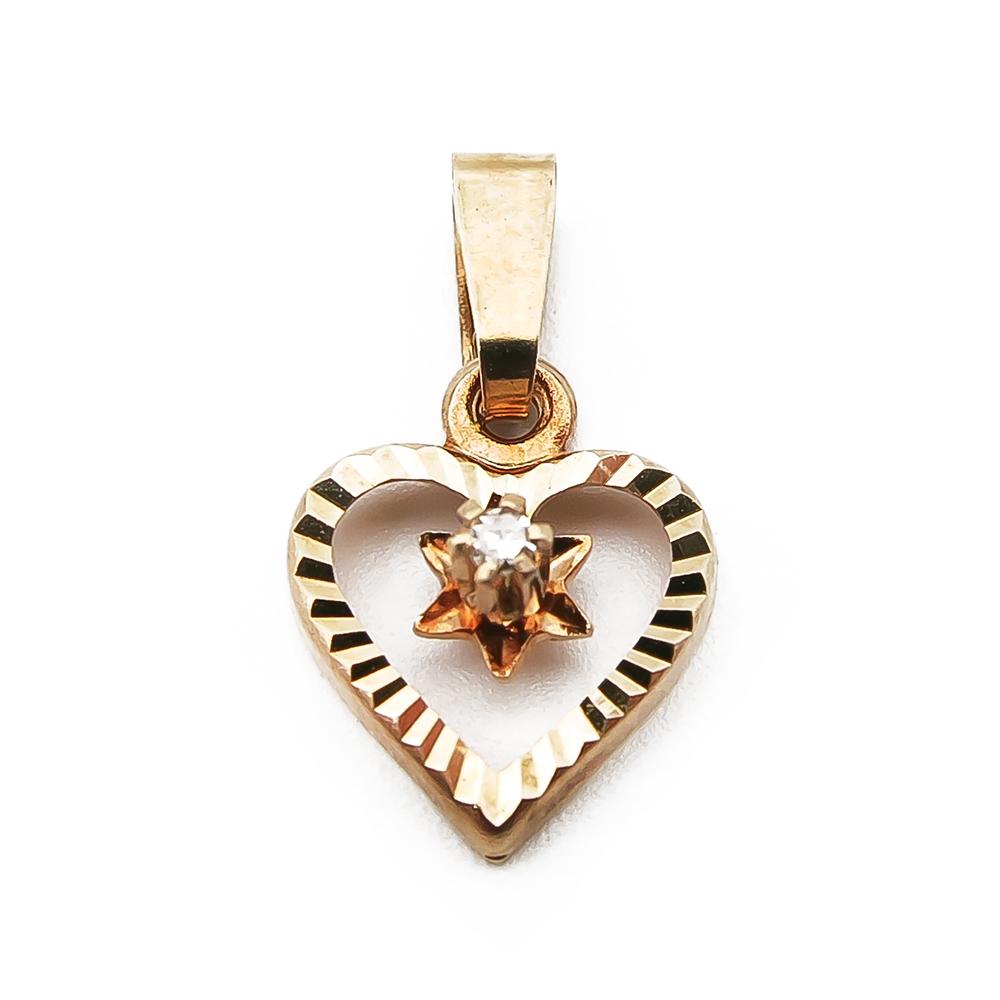 Sydän timanttiriipus 0,005ct #0