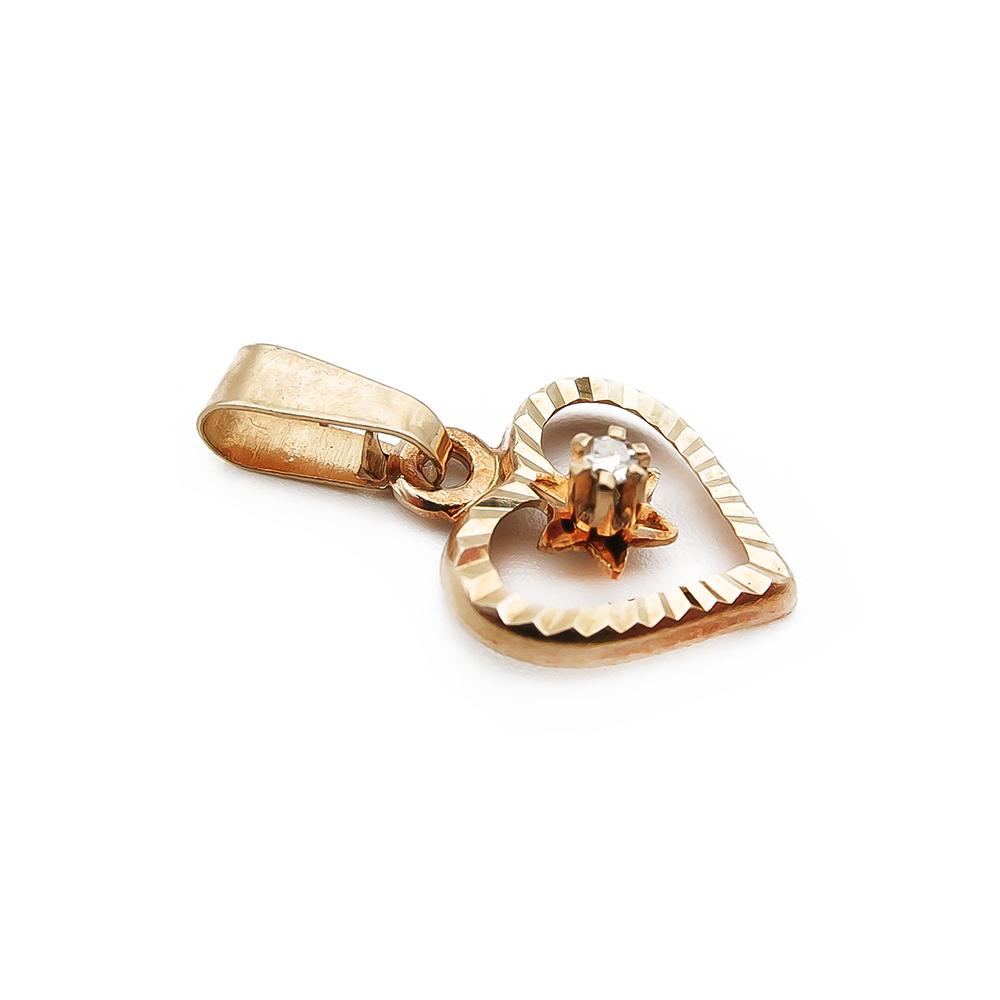 Sydän timanttiriipus 0,005ct #1