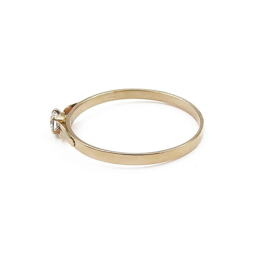 Kultasormus halk.14mm #2
