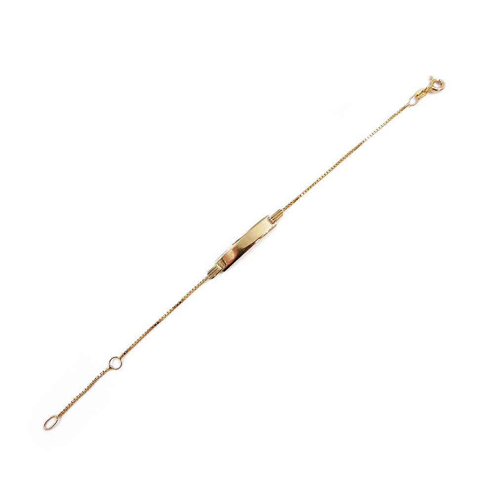 Kultainen ranneketju laatalla, 14-16,5cm #1