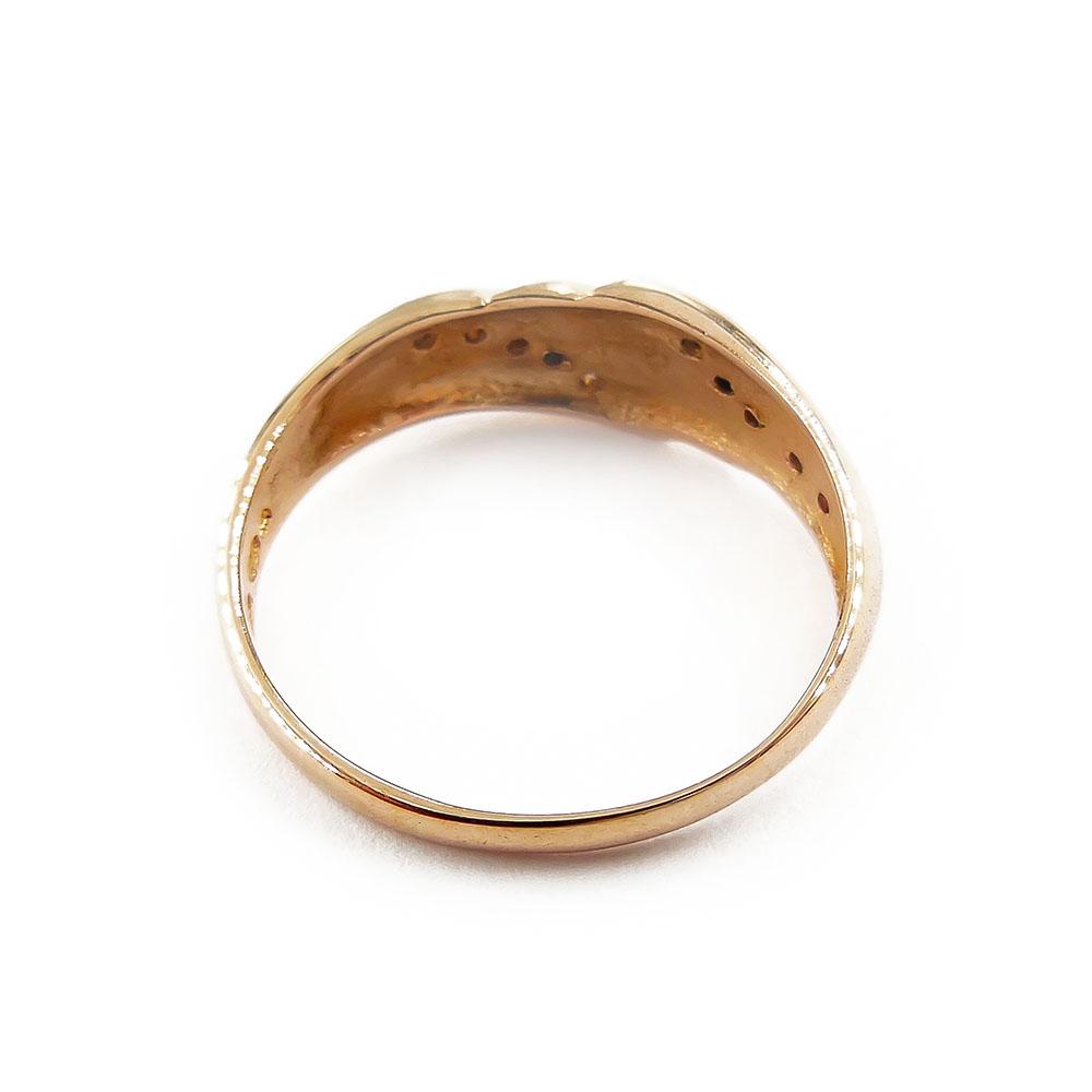 Kultainen timanttisormus, 18mm, Tim. 0,05ct #1