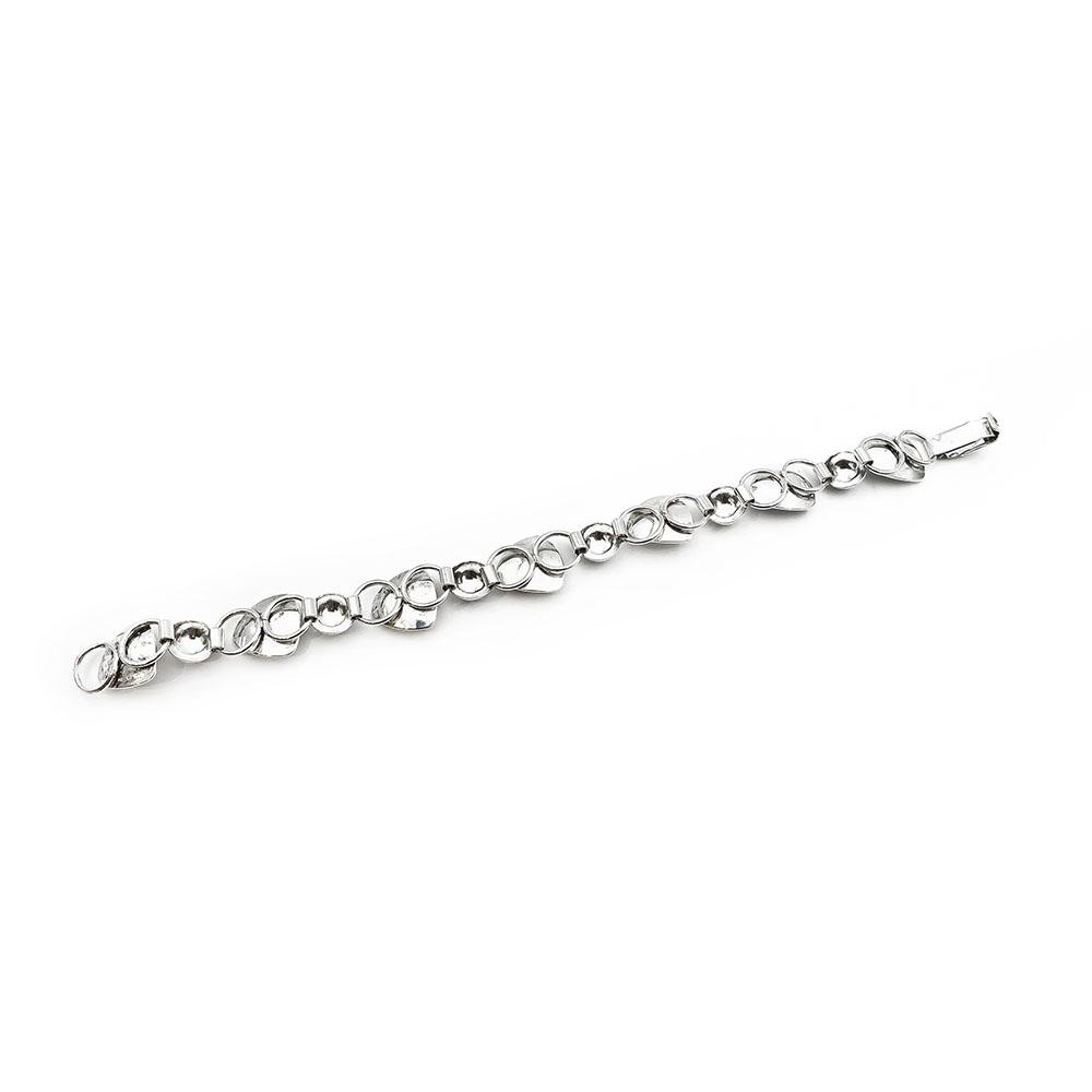 Hopeinen ranneketju 18,5cm v.-67 #2