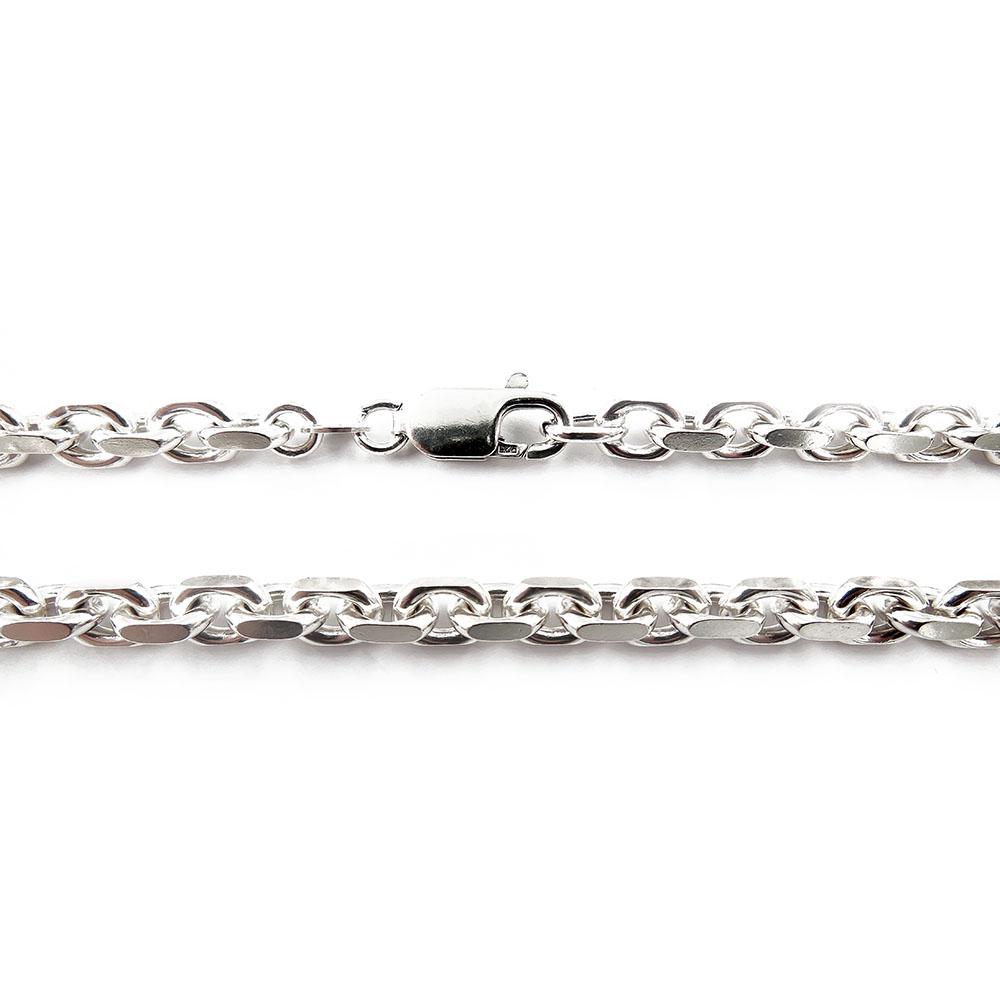 Hopeinen ankkuriketju 50,5 cm #2