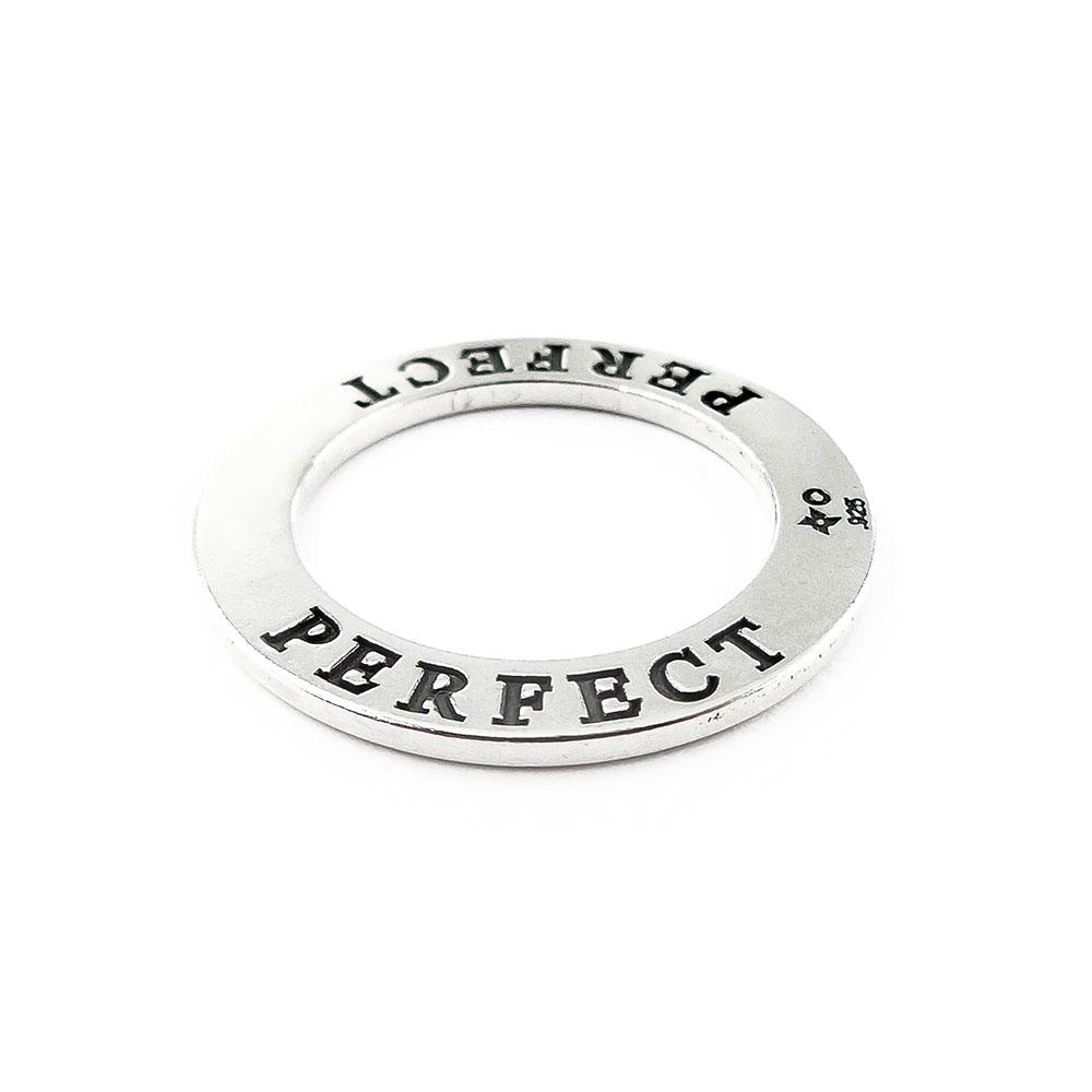 Hopeinen amuletti rengas, perfect #1
