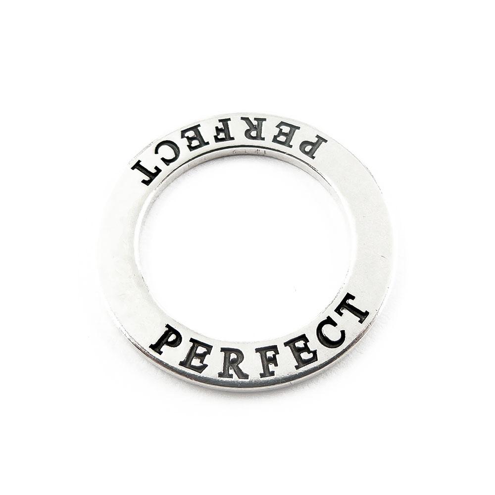 Hopeinen amuletti rengas, perfect #0