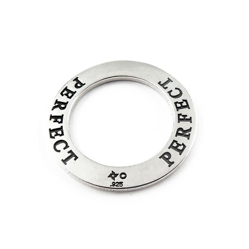 Hopeinen amuletti rengas, perfect #2