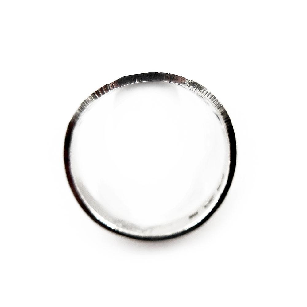 Hopeinen sormus, 17 mm #3