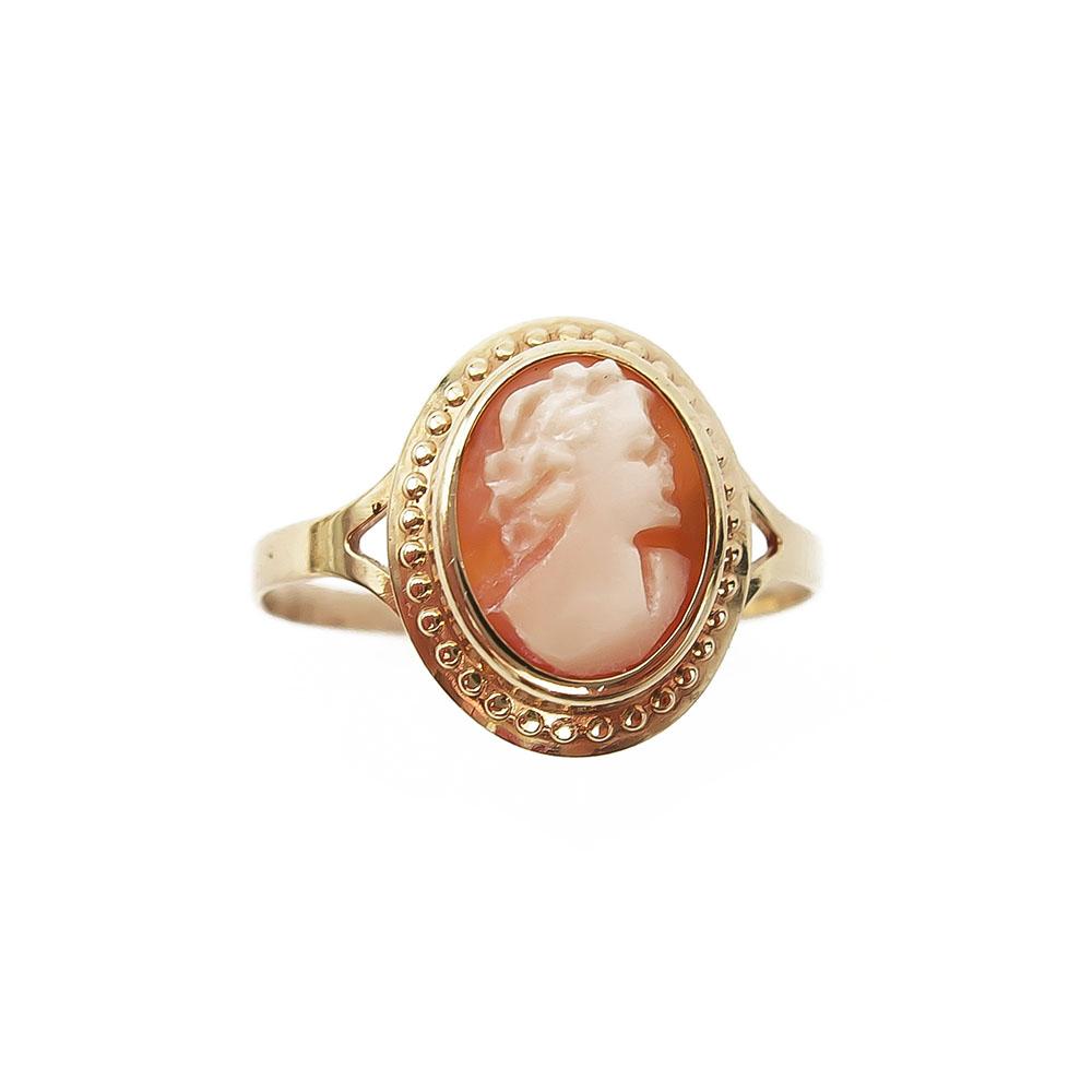 18K Camee sormus 20,25mm #1