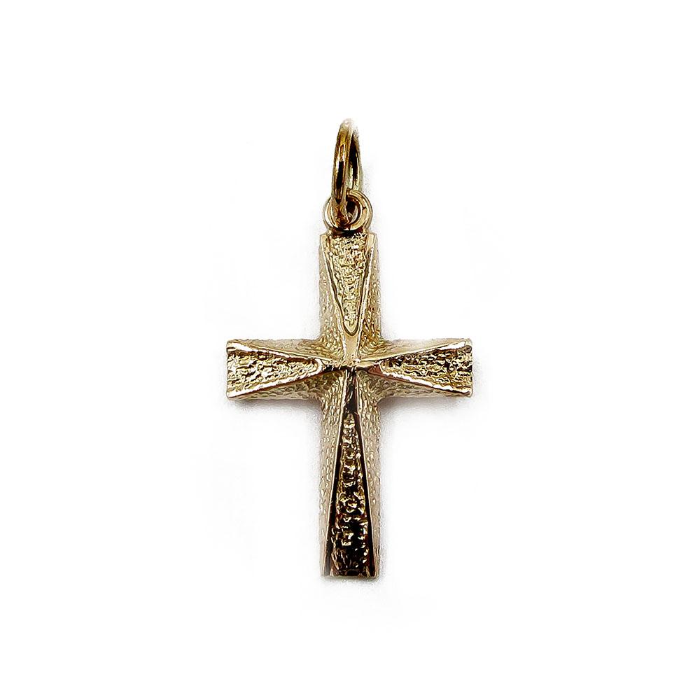 Kultainen ristiriipus 10x16mm A/K #0