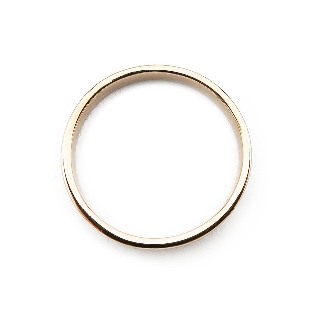 Kultainen flakka sormus 2.6mm 19,25mm koristekuvio 18k v.-72 #2