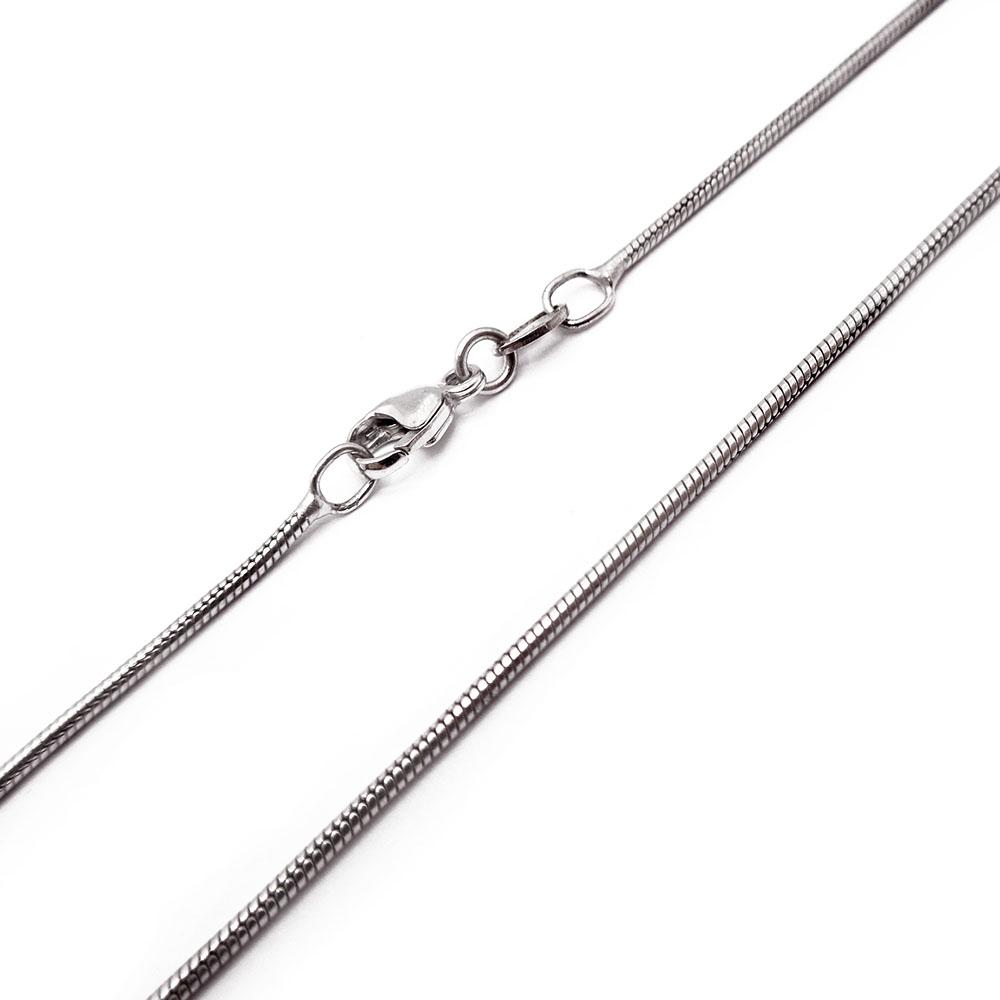 Hopeinen käärmeketju 42cm #1