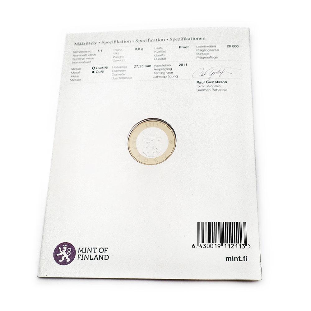 Hämeen maakuntaraha 5 € 2011 Proof alkuperäiskansiossa – Suomen Rahapaja #2