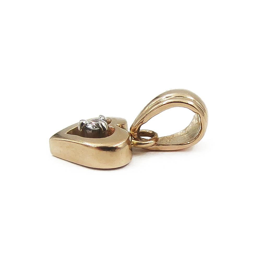 Sydänriipus timantti 0,02ct #1