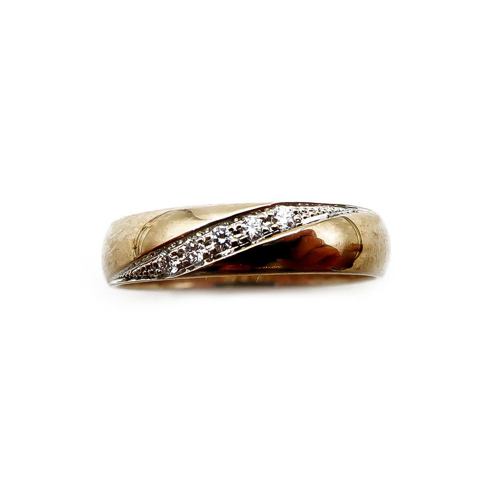 Timanttisormus 0,025ct koko 16 lev.4mm #1