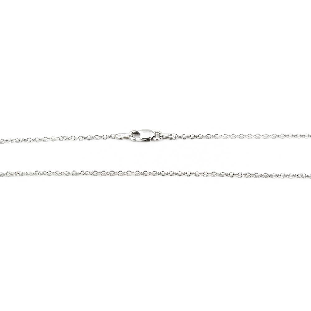 Valkokulta ankkuri kaulaketju 46cm lev.1mm #1