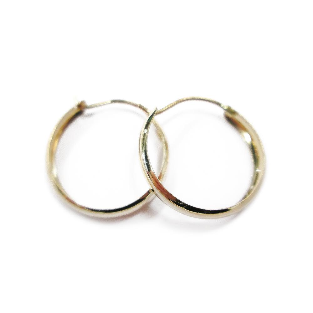 Kultaiset puolipyöreät renkaat 3x18mm #1