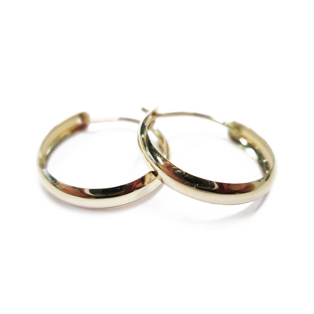 Kultaiset puolipyöreät renkaat 3x18mm #0