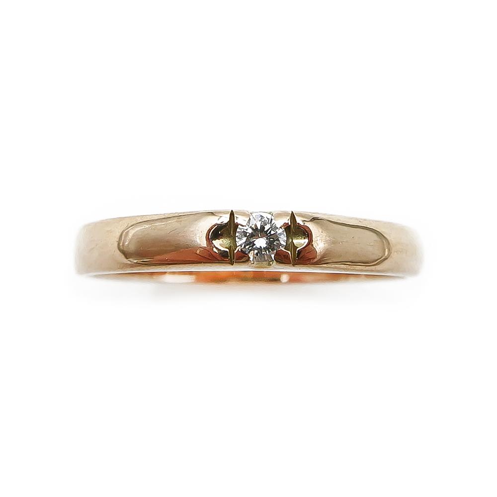 Timanttisormus 0,04ct koko 18,25 v.-93 #2
