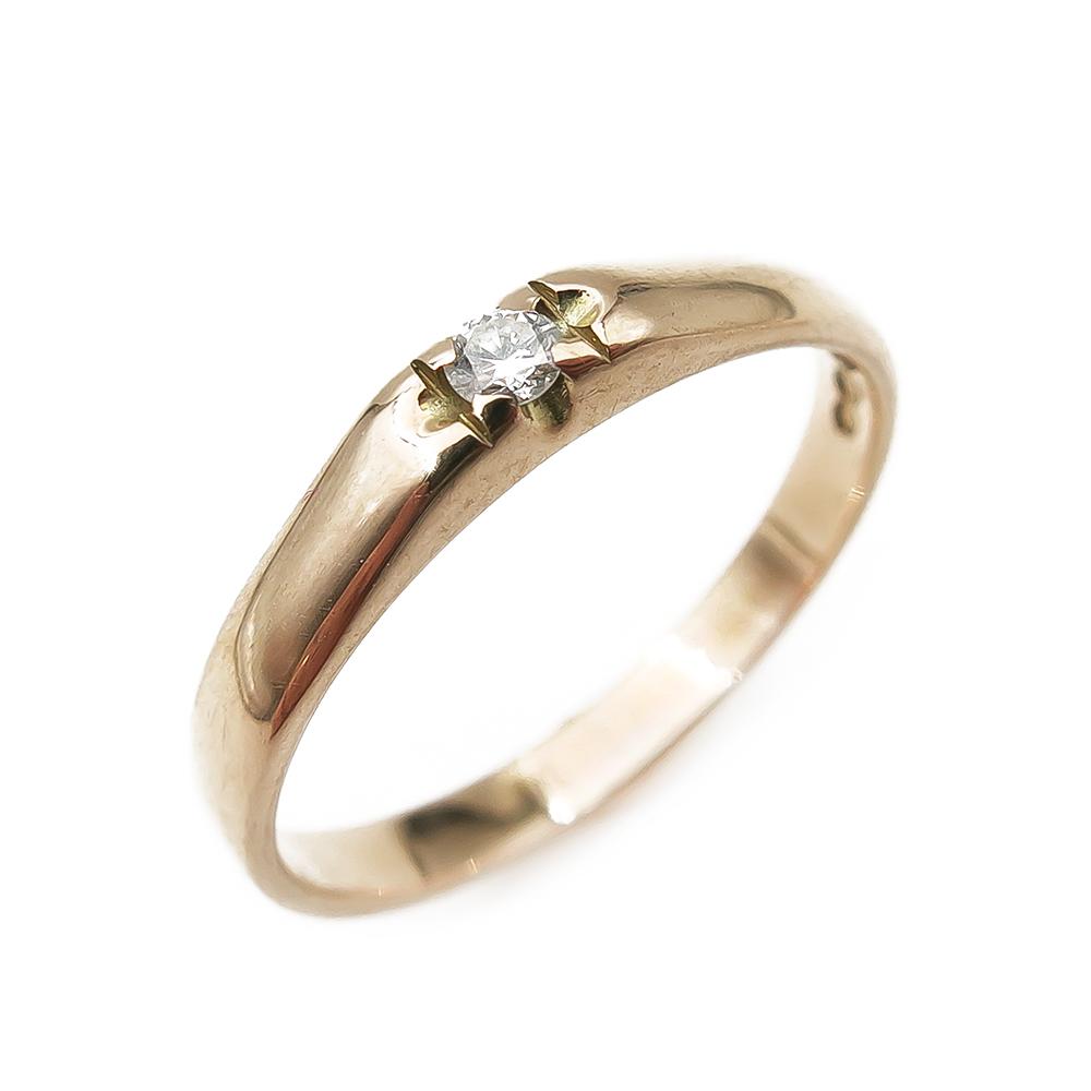 Timanttisormus 0,04ct koko 18,25 v.-93 #0